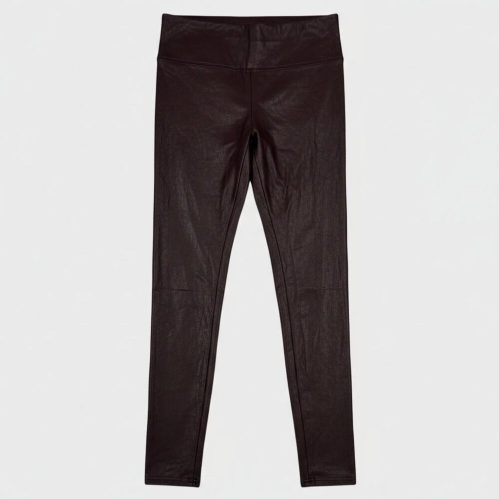 Time and Tru Large 12-14 Womens Brown Faux Leather Pants